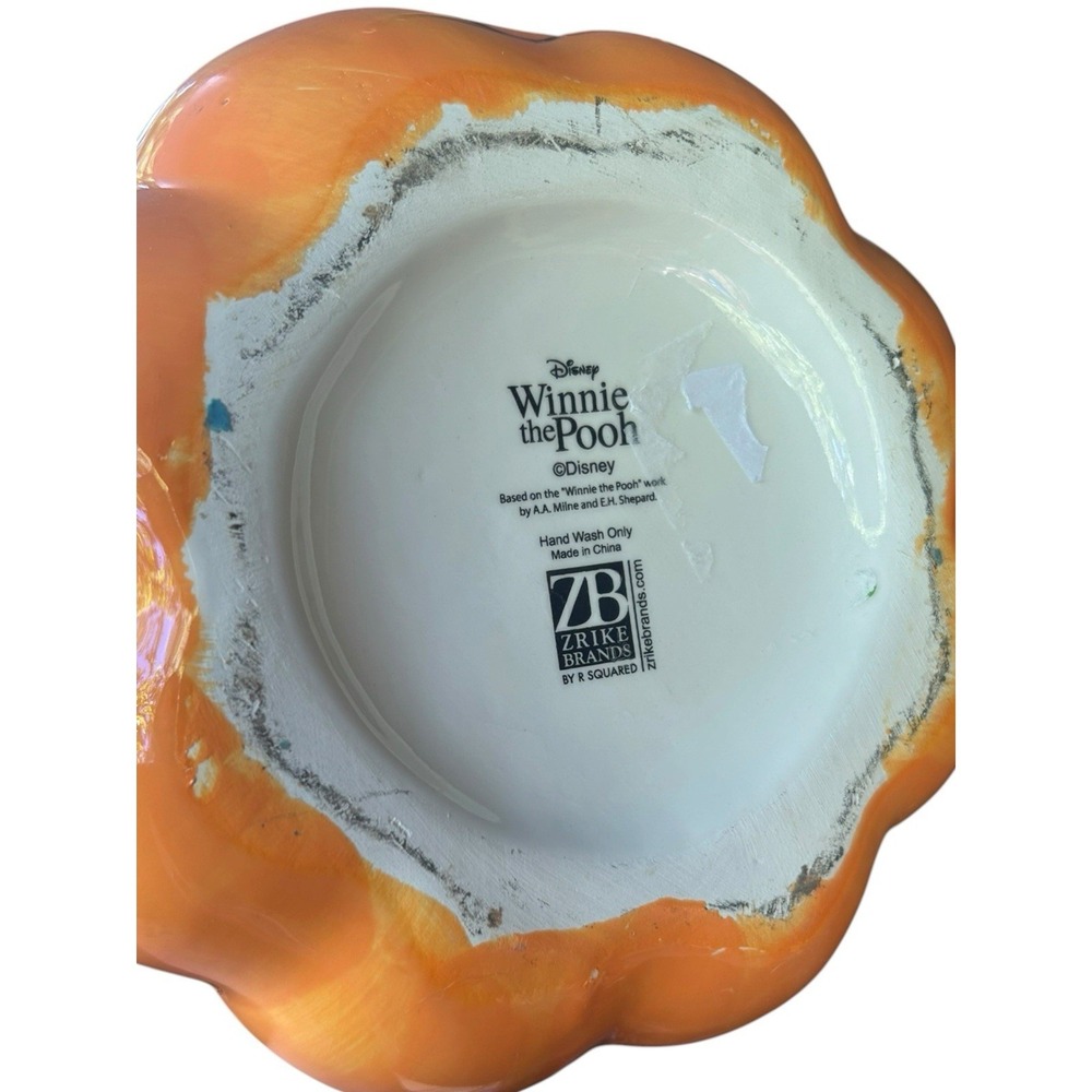 Disney Winnie The Pooh Halloween Jack O Lantern Pumpkin Cookie Jar Canister New - Picture 5 of 5